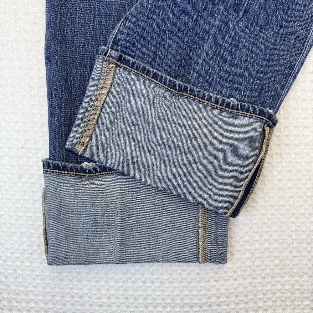 Daze Women's Eastside Cuff Jean-Rush Hour Size 28 Blue Denim High Waist - Picture 12 of 12